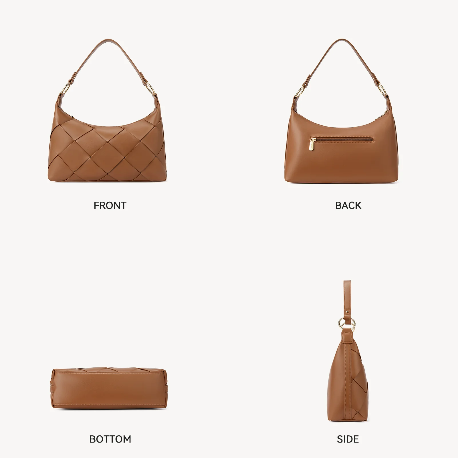 Kweli Woven Shoulder Bucket Bag - Image 13