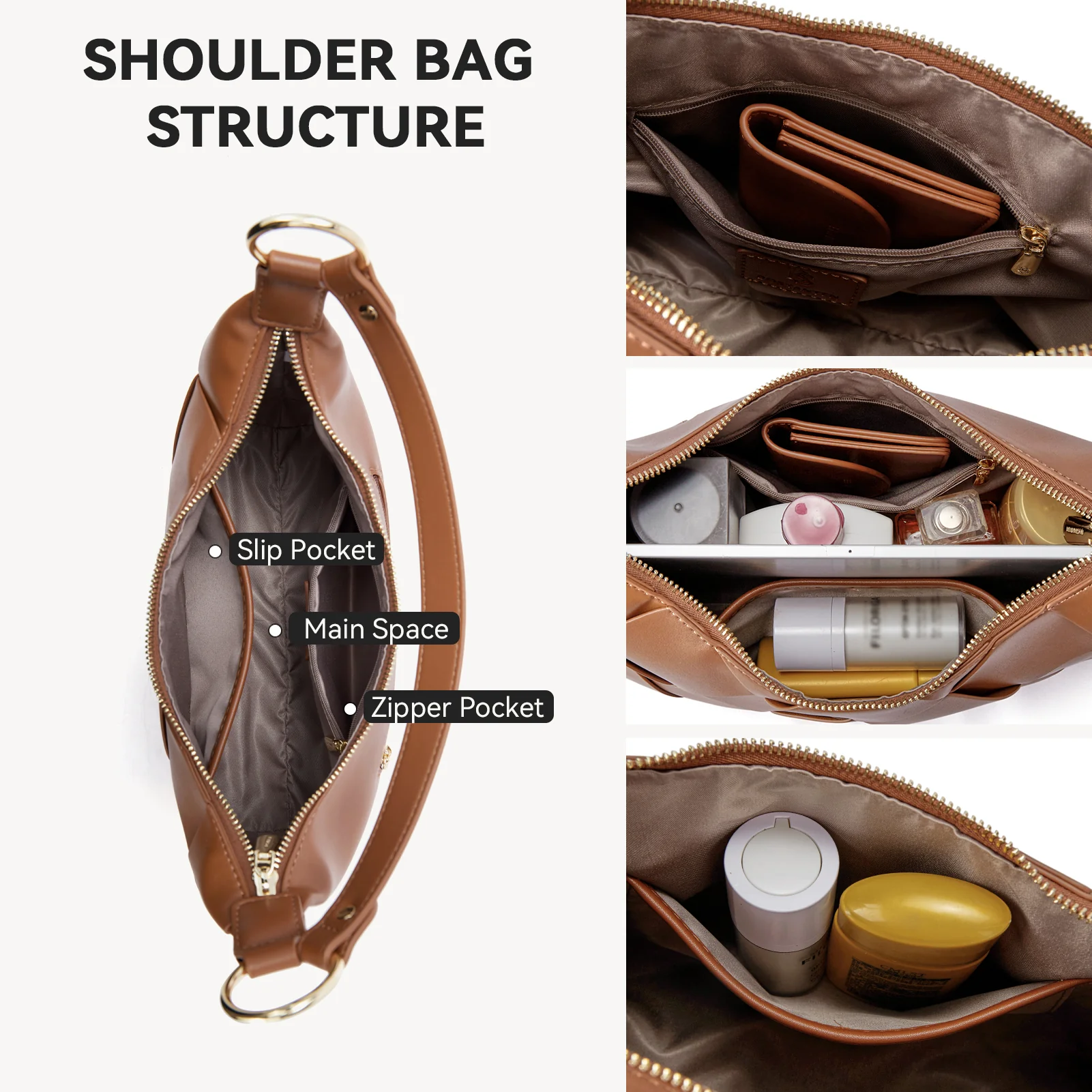 Kweli Woven Shoulder Bucket Bag - Image 14