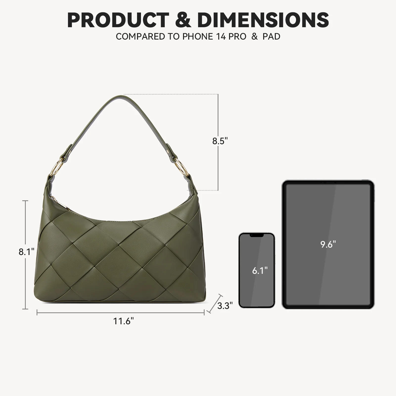 Kweli Woven Shoulder Bucket Bag - Image 4
