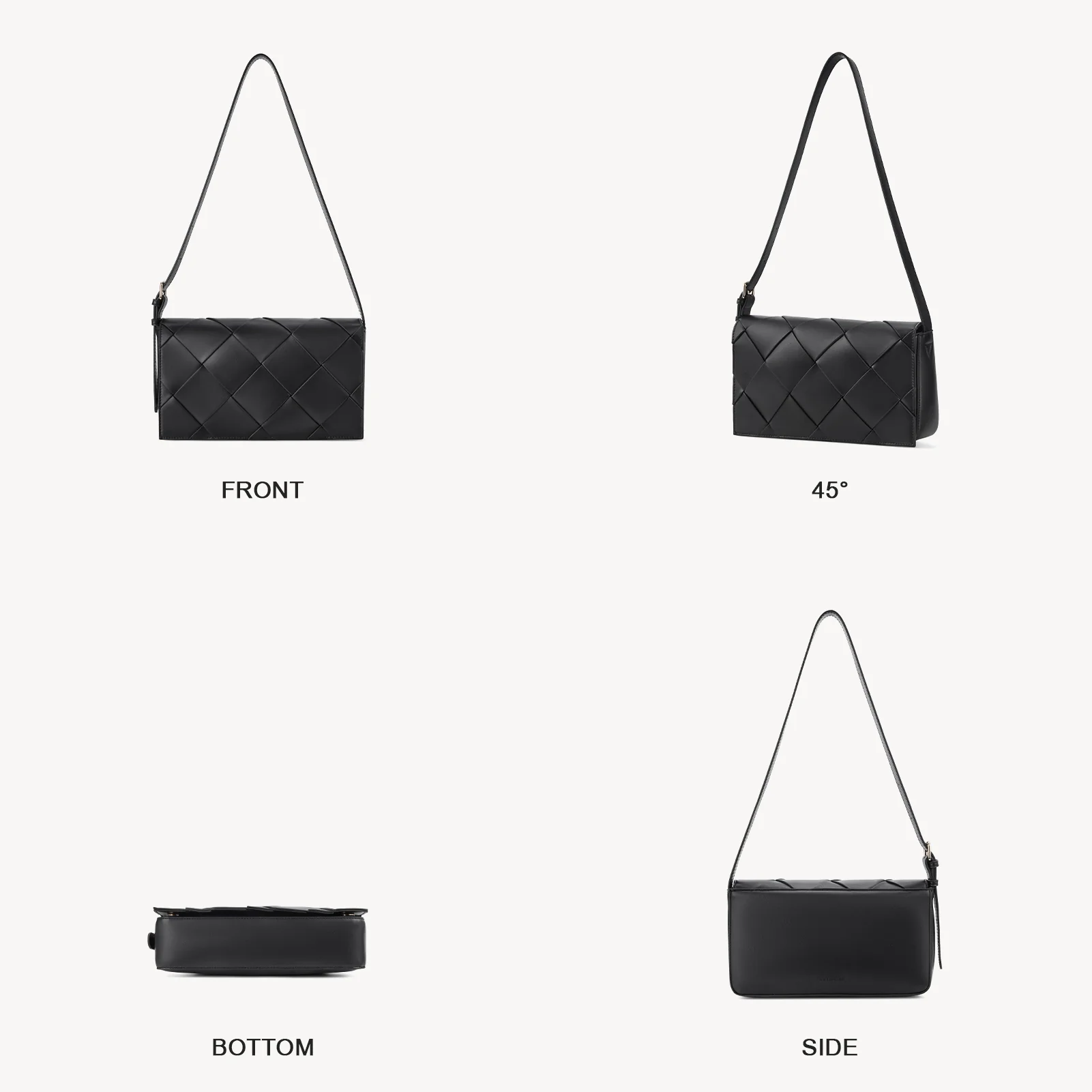 KWELI Casual Black Woven Handbag - Image 12