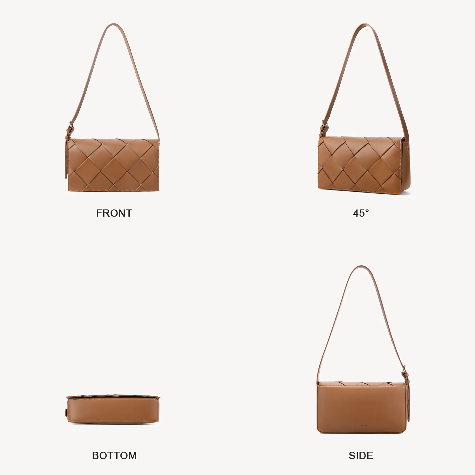 KWELI Casual Black Woven Handbag - Image 3
