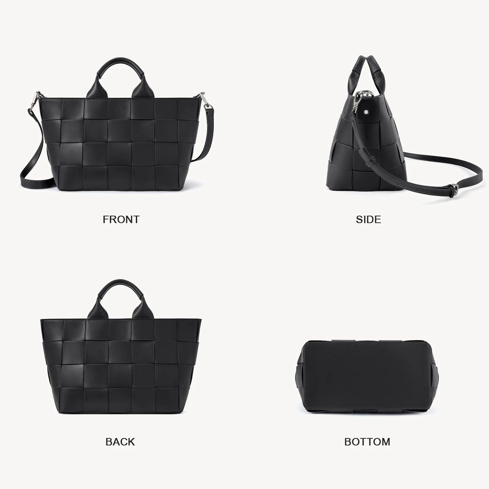 Cruze Handcrafted Woven Leather Tote Bag For Women : Boho Beauty - Image 13