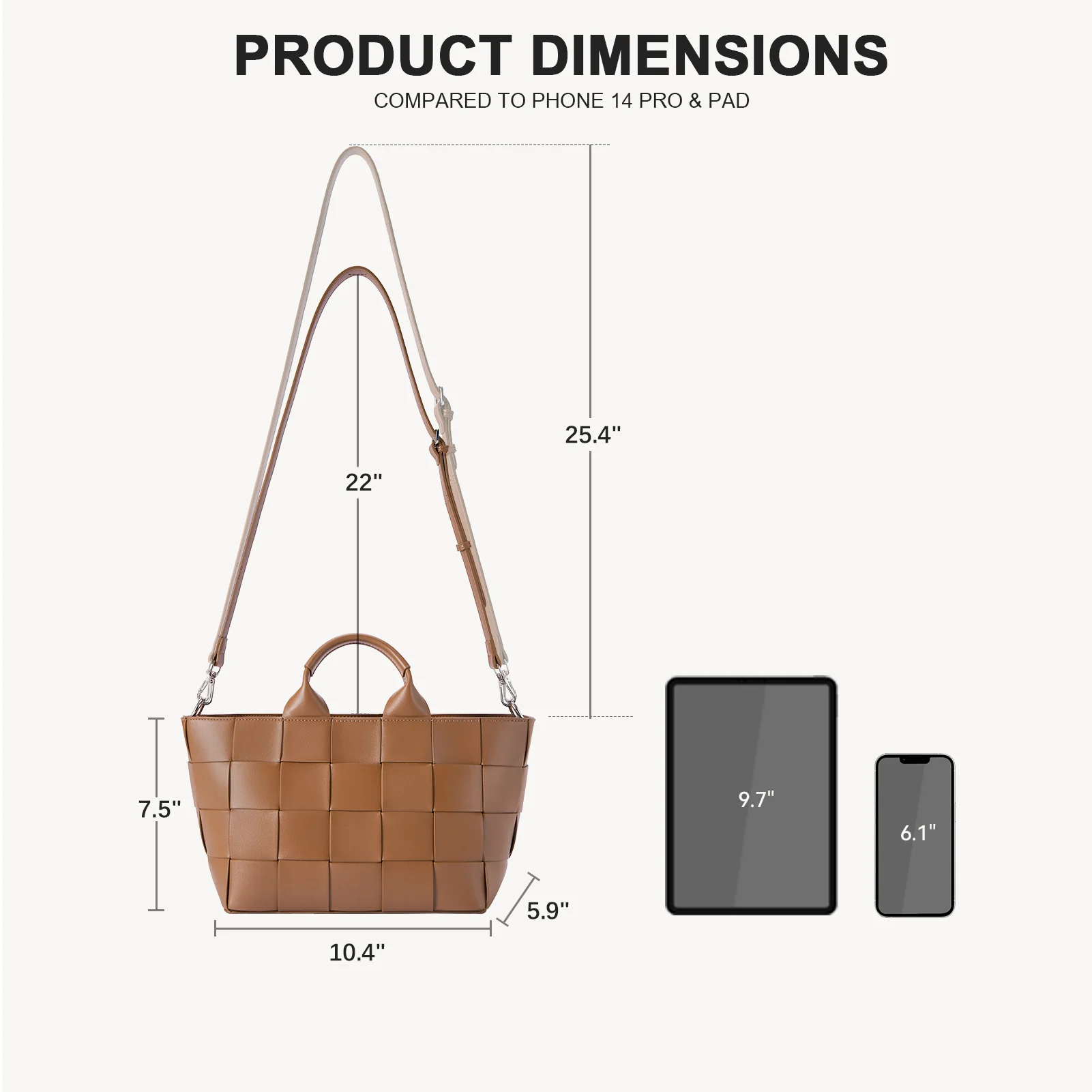 Cruze Handcrafted Woven Leather Tote Bag For Women : Boho Beauty - Image 20