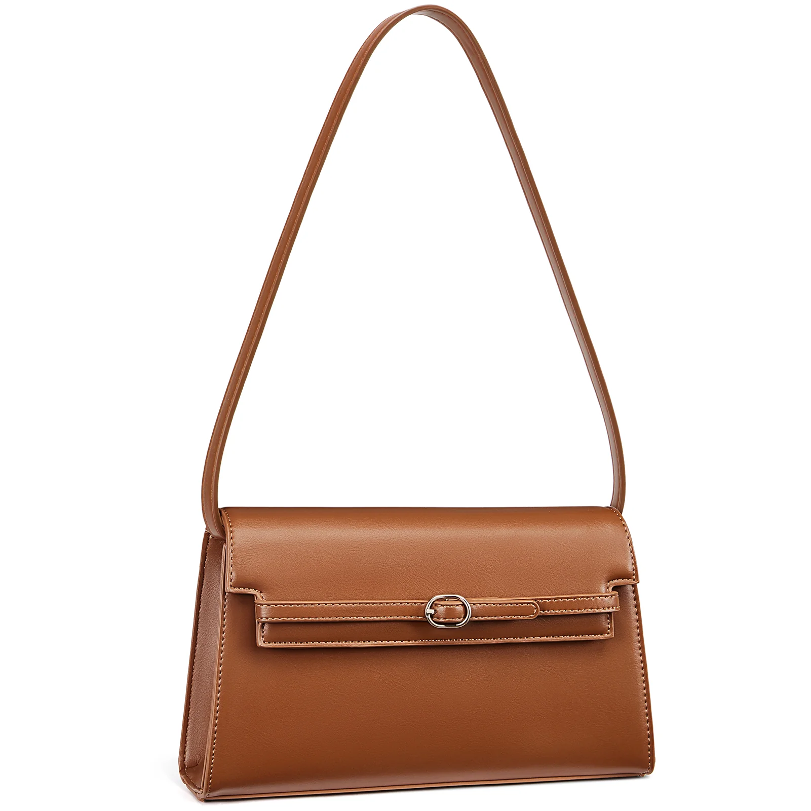 Kweli Belted Elegance Leather Shoulder Bag - Image 16