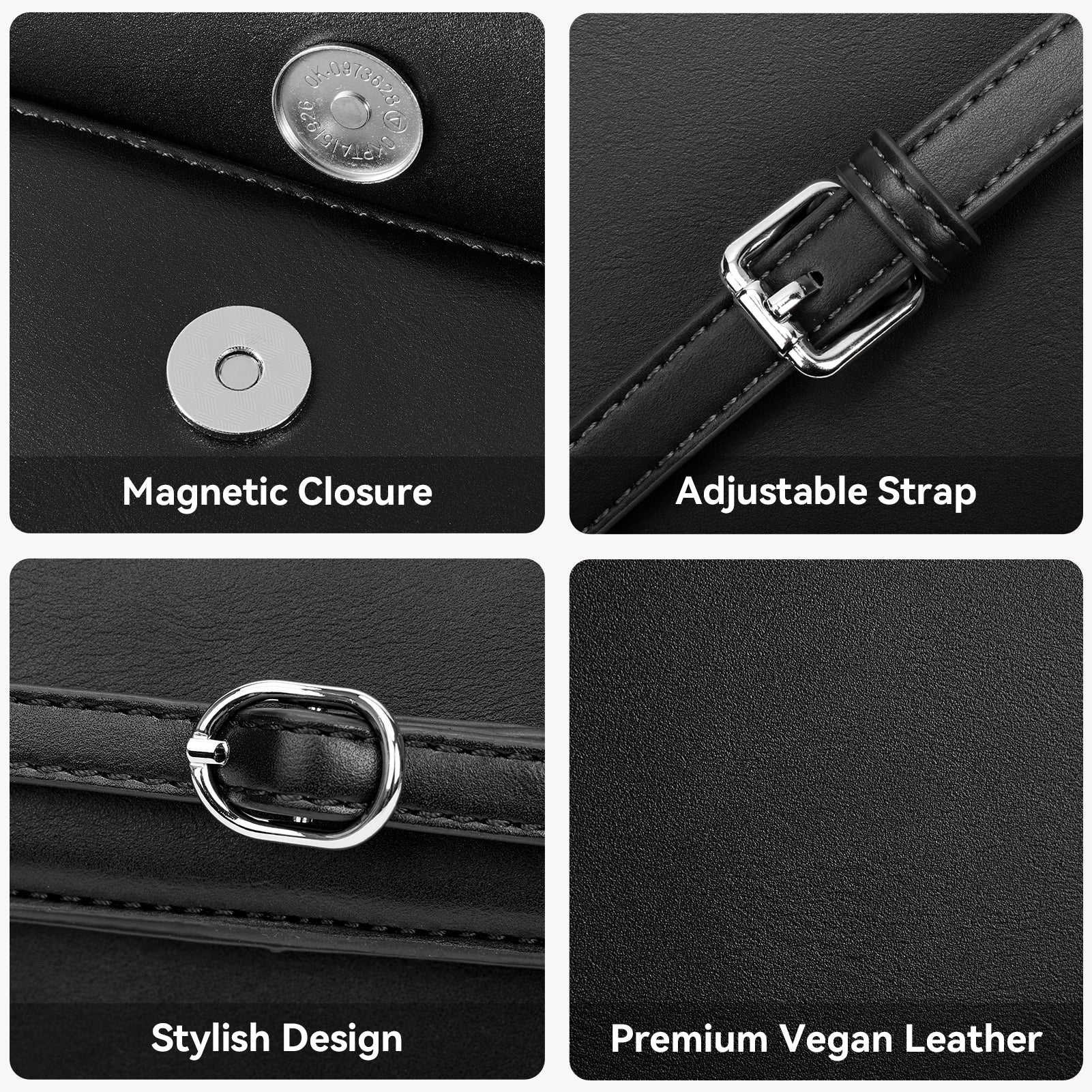 Kweli Belted Elegance Leather Shoulder Bag - Image 21