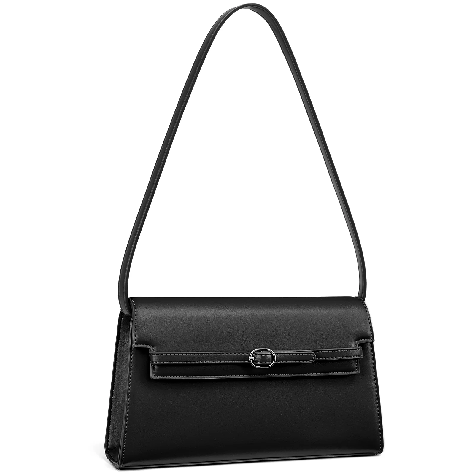 Kweli Belted Elegance Leather Shoulder Bag - Image 24