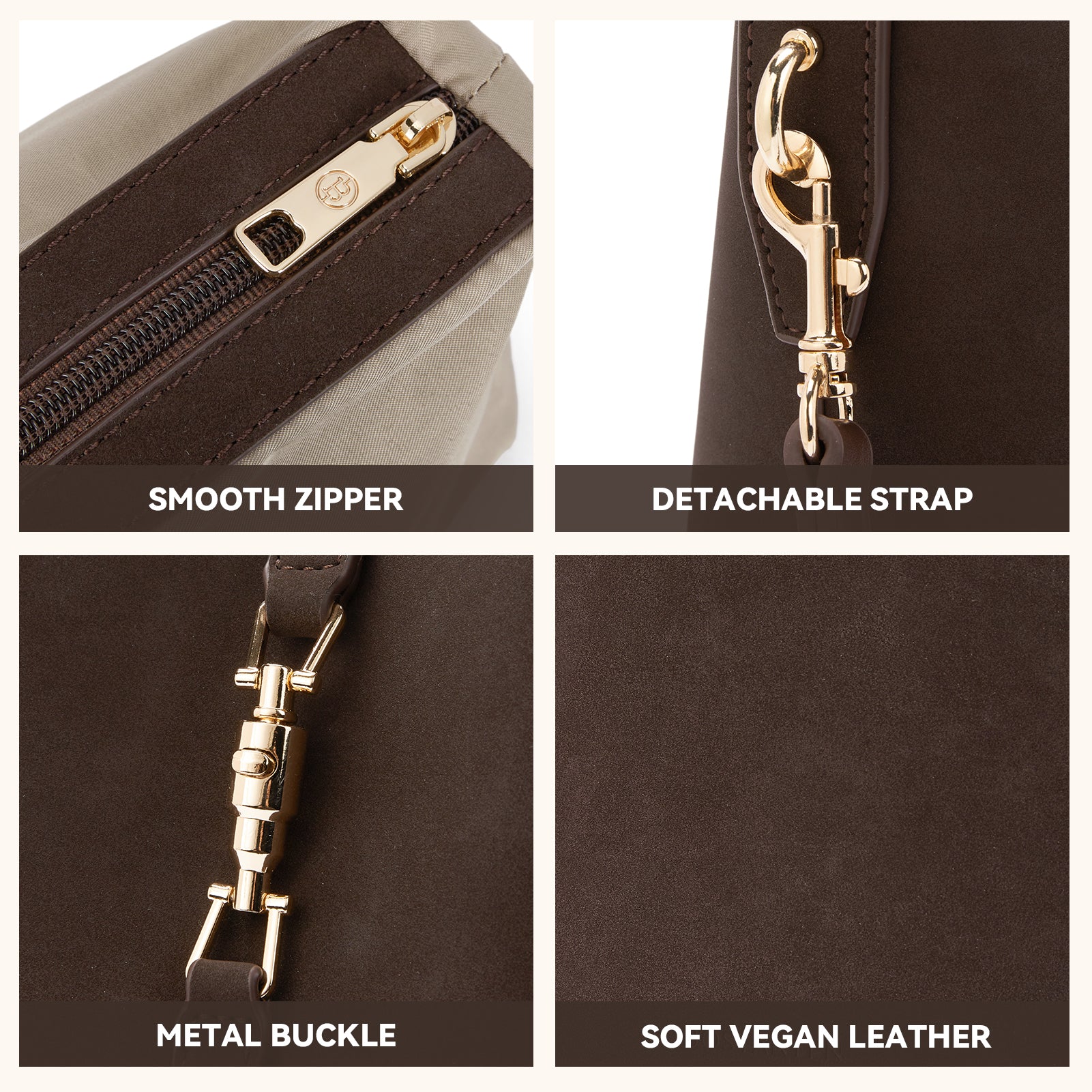 Harper Jones Bucket Shoulder Bag – Gold Clasp Crossbody - Image 18