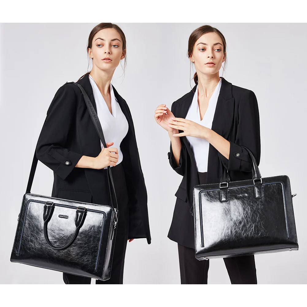 Carol Designer Briefcase For Women — Italian Leather - Image 10