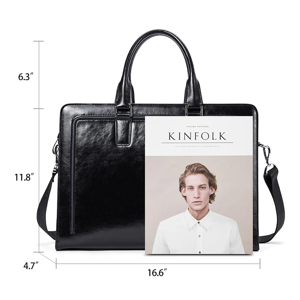 Carol Designer Briefcase For Women — Italian Leather - Image 11