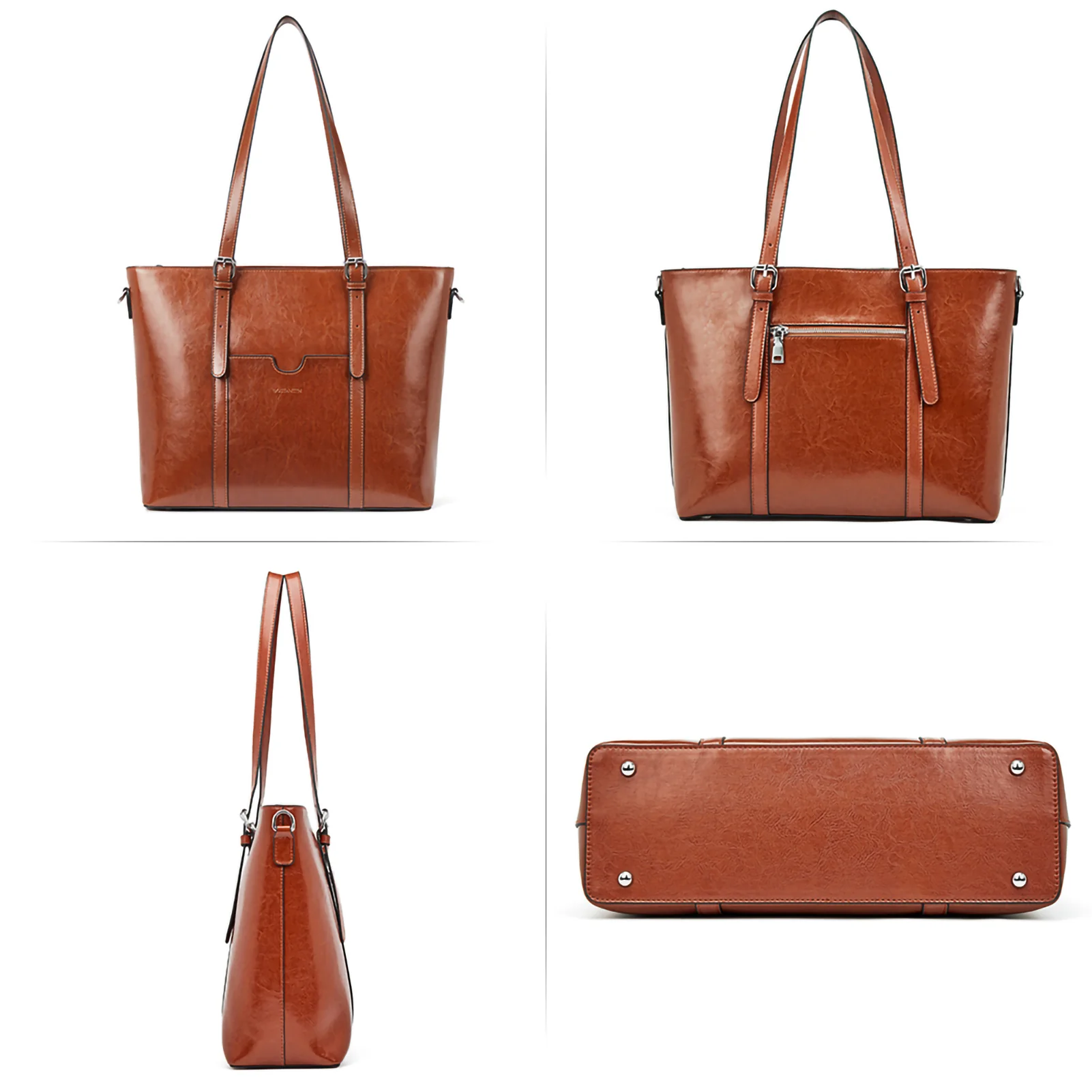 Carol Women Briefcase - Vintage Tote - Image 6