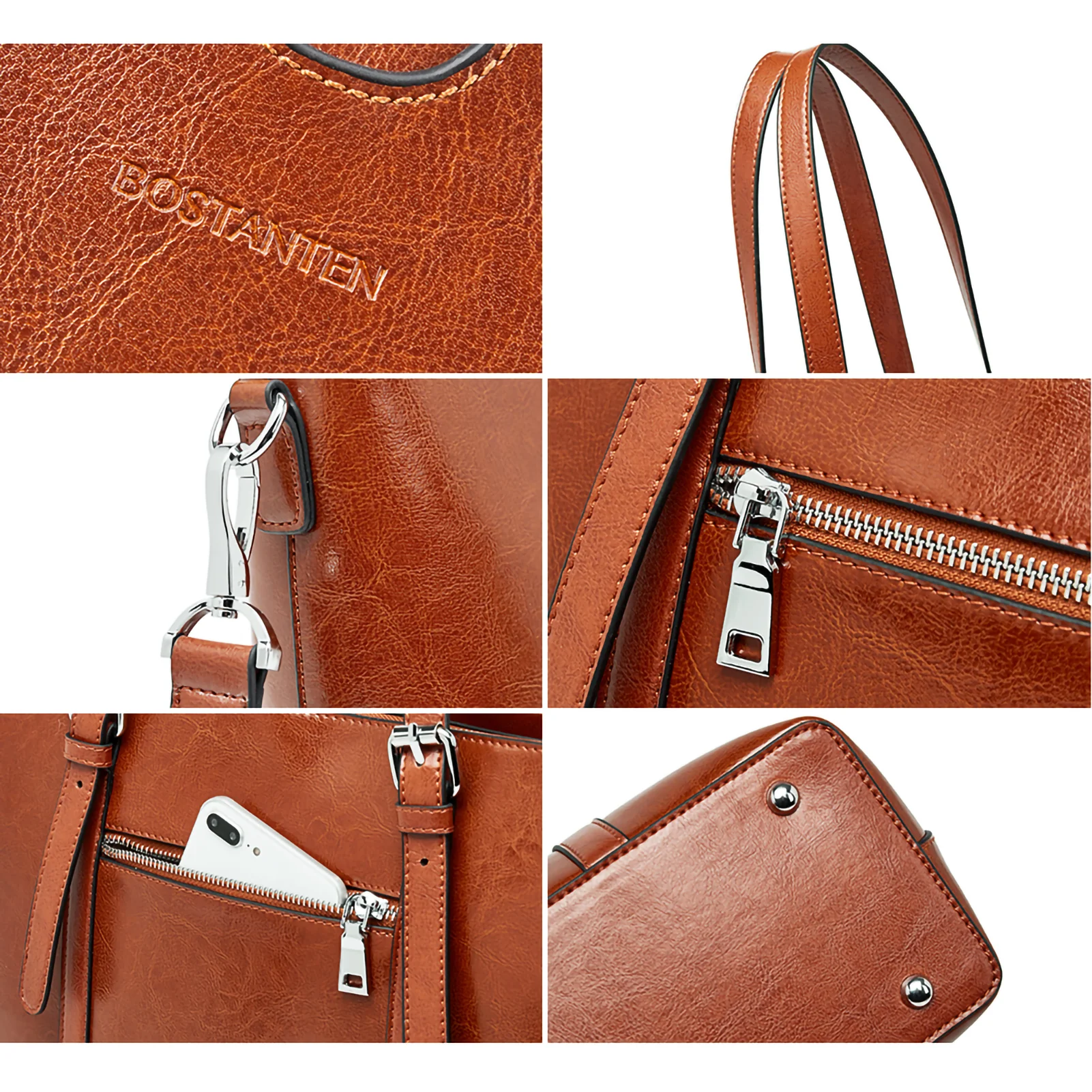 Carol Women Briefcase - Vintage Tote - Image 5