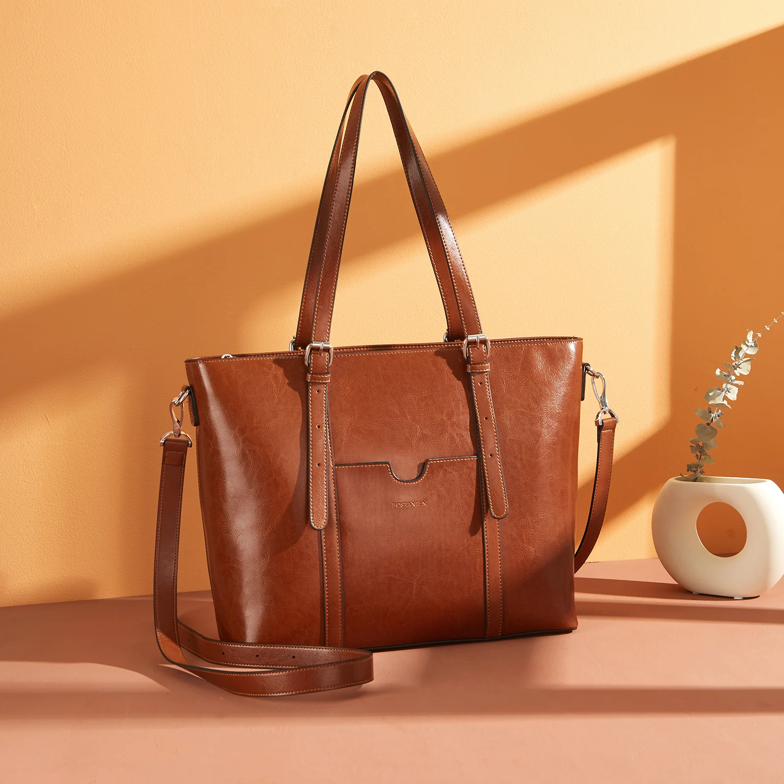 Carol Women Briefcase - Vintage Tote - Image 7