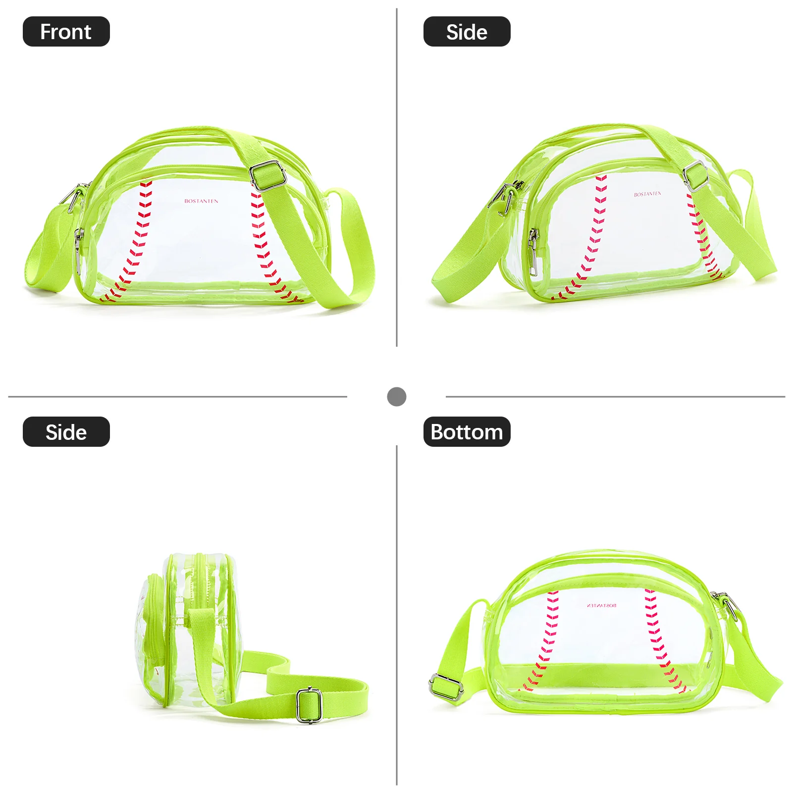 Clear Baseball Stitch Crossbody – Baseball Fans Gifts - Image 13