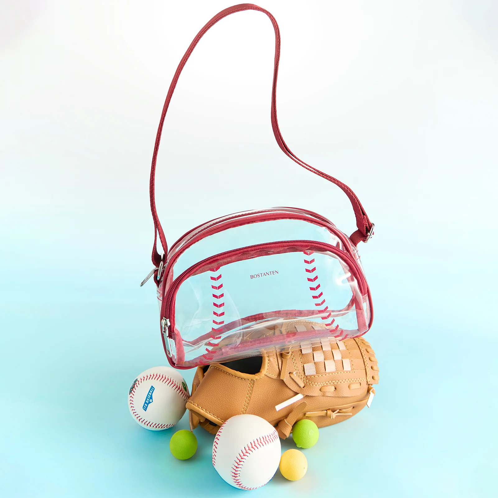 Clear Baseball Stitch Crossbody – Baseball Fans Gifts - Image 3
