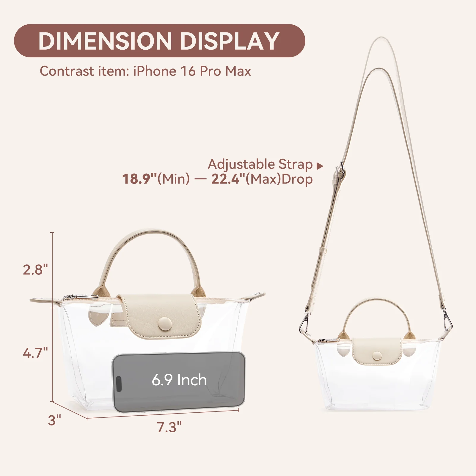 Clear Stadium Approved Crossbody Handbags For Concerts Sports Events - Image 18