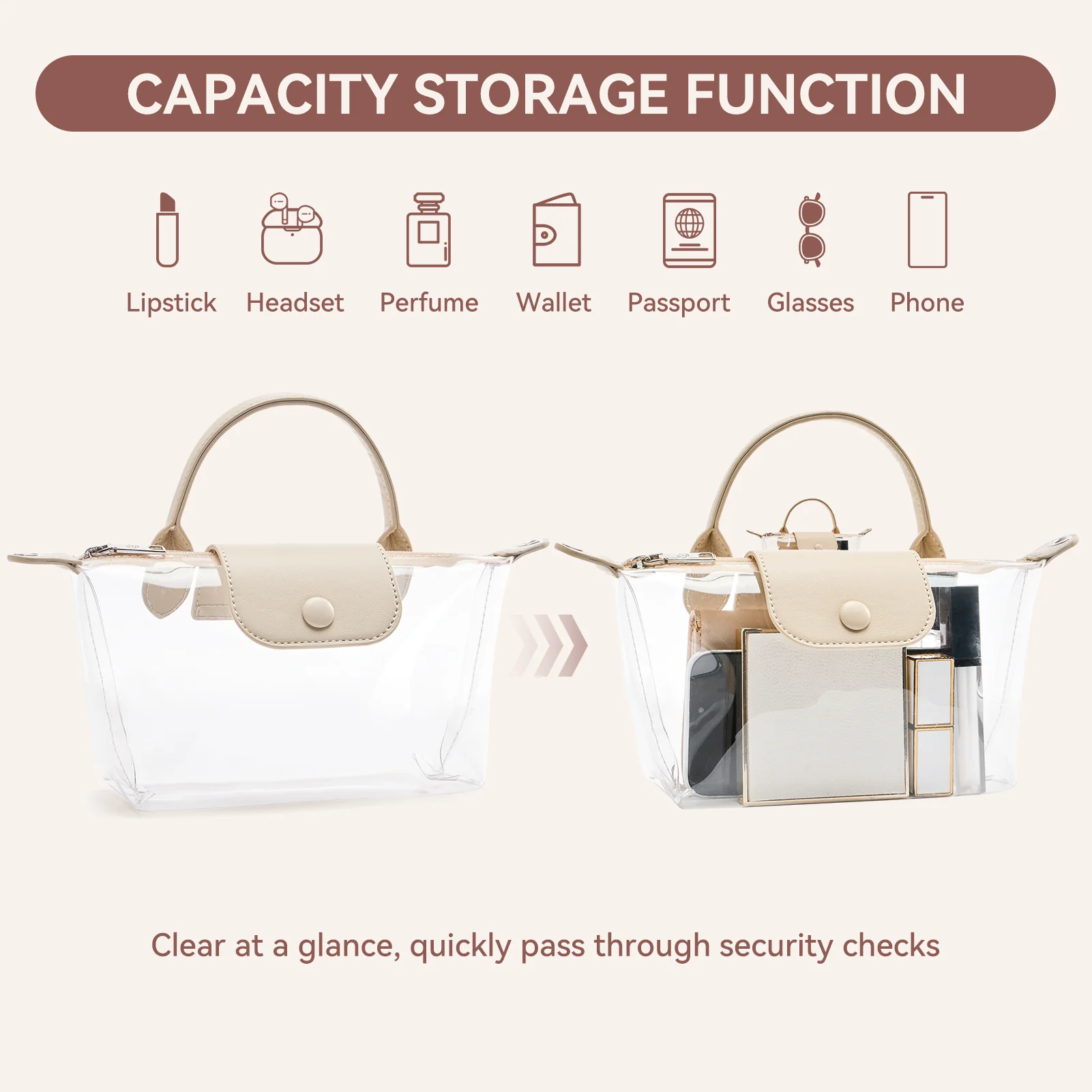 Clear Stadium Approved Crossbody Handbags For Concerts Sports Events - Image 19