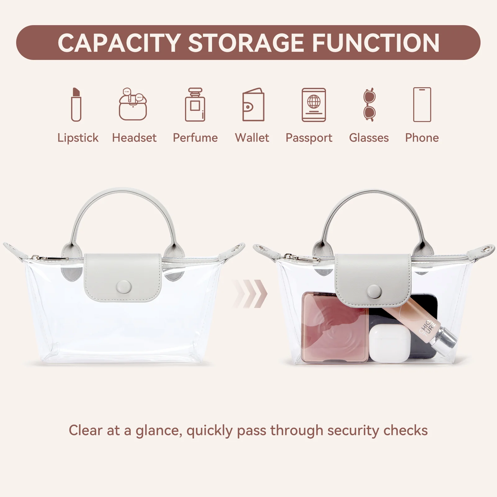 Clear Stadium Approved Crossbody Handbags For Concerts Sports Events - Image 25