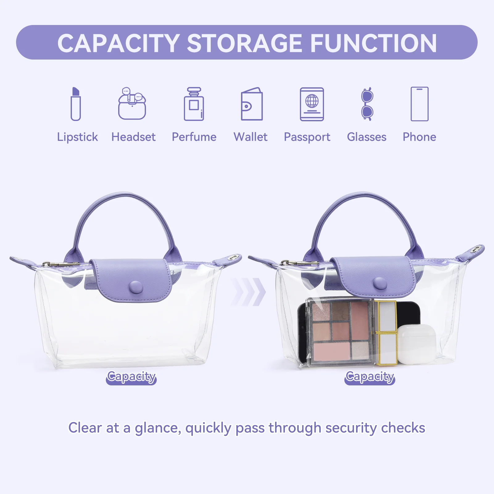 Clear Stadium Approved Crossbody Handbags For Concerts Sports Events - Image 32