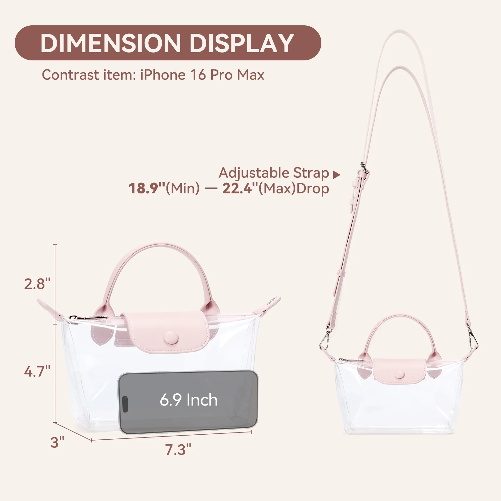 Clear Stadium Approved Crossbody Handbags For Concerts Sports Events - Image 37