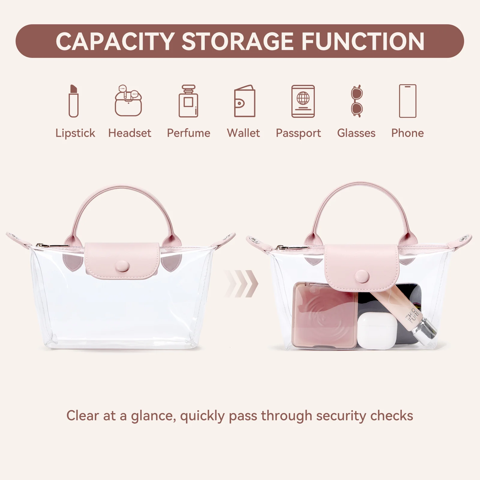 Clear Stadium Approved Crossbody Handbags For Concerts Sports Events - Image 38