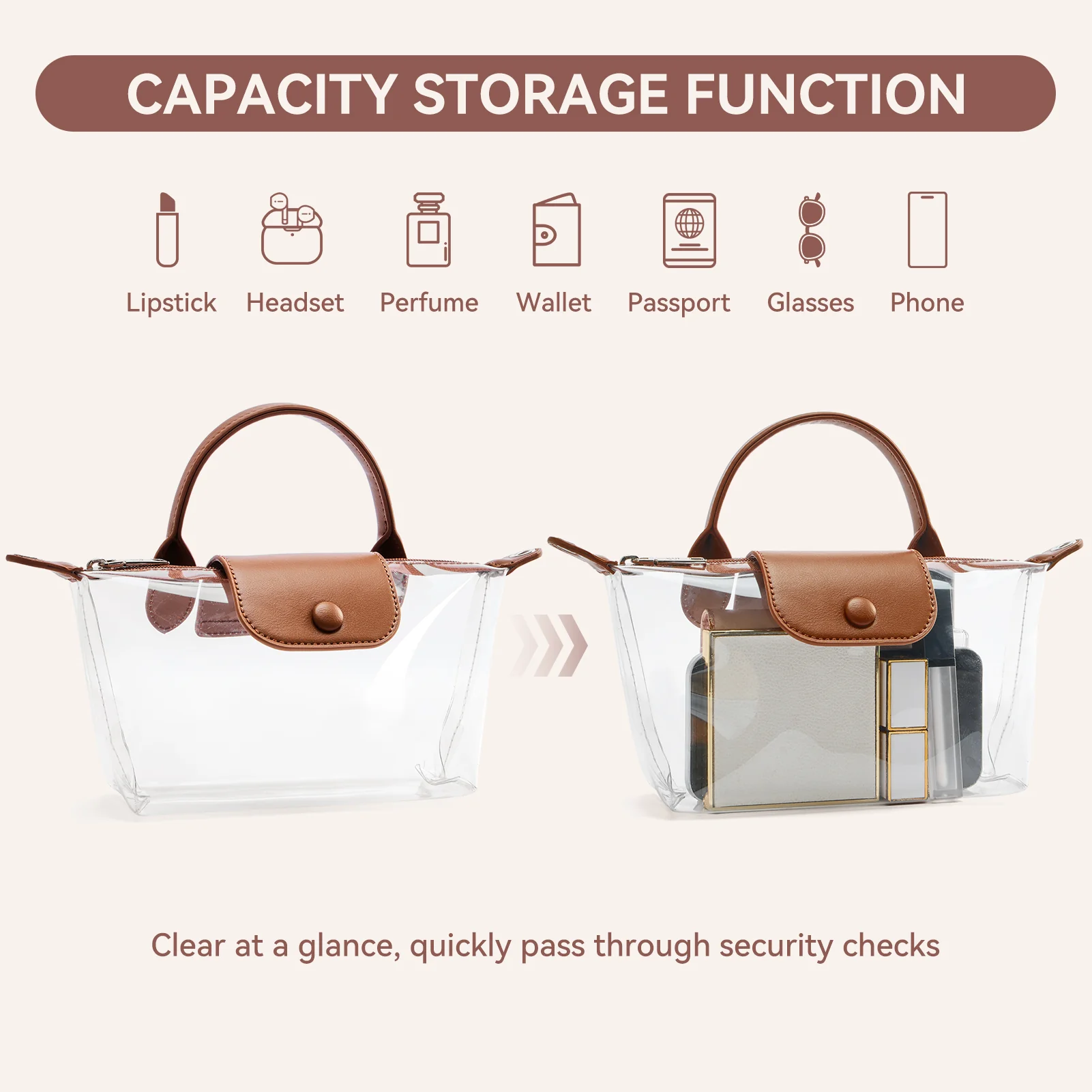 Clear Stadium Approved Crossbody Handbags For Concerts Sports Events - Image 5