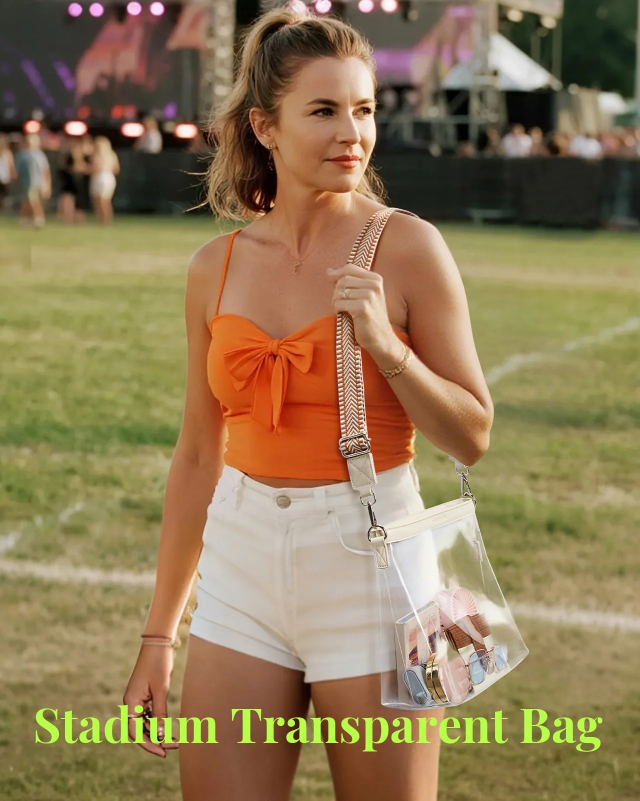 Clear Stadium Crossbody Shoulder Bag — Concert & Festival Approved - Image 9