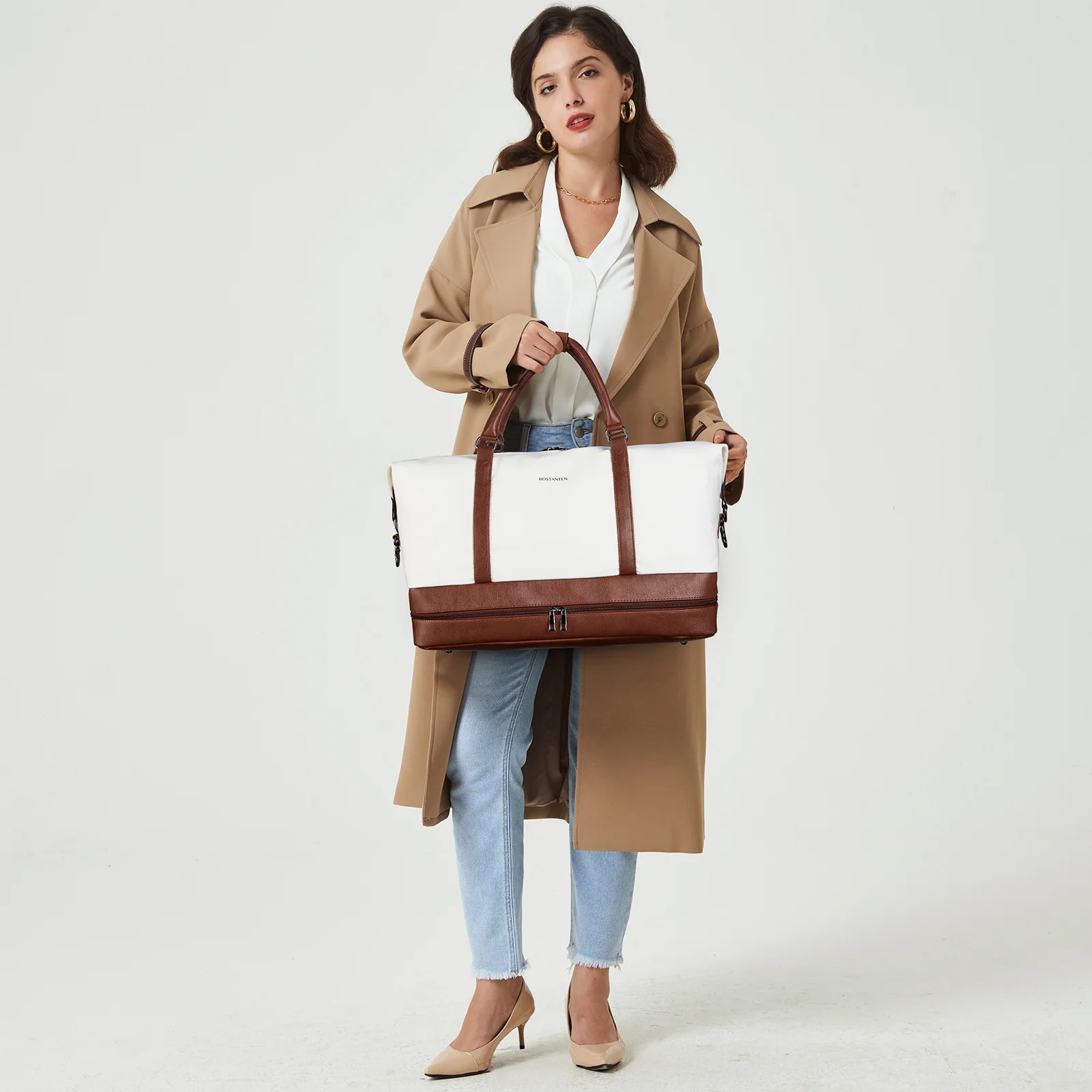 Zenobe Canvas Weekender Bag for Women - Image 2