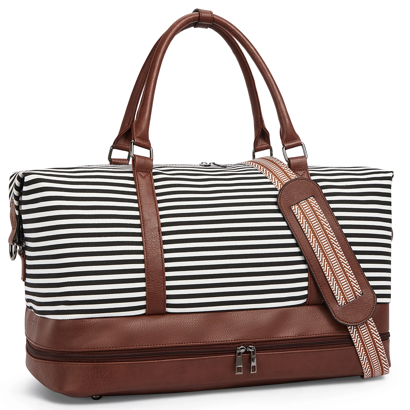 Zenobe Canvas Weekender Bag for Women - Image 22