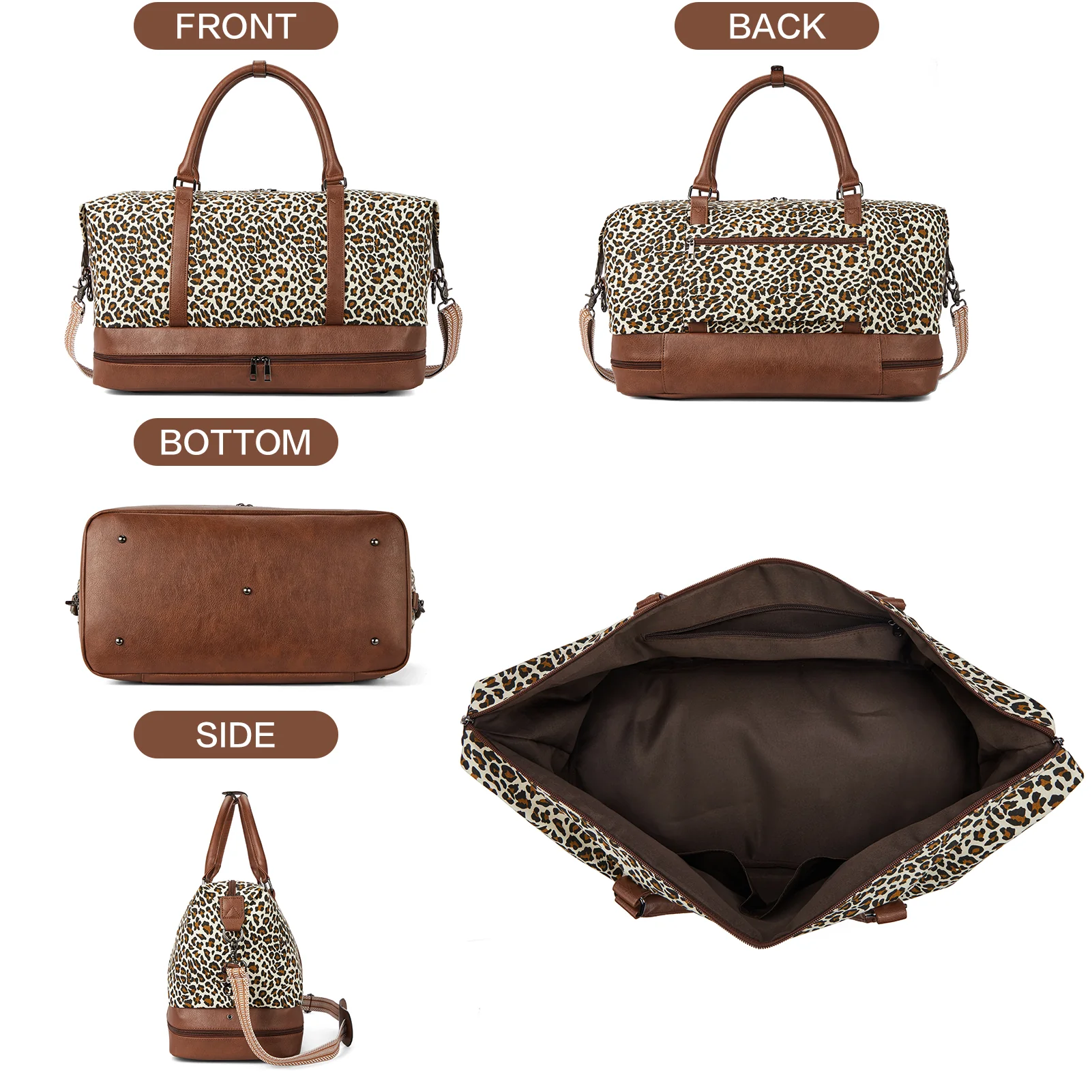 Zenobe Canvas Weekender Bag for Women - Image 26