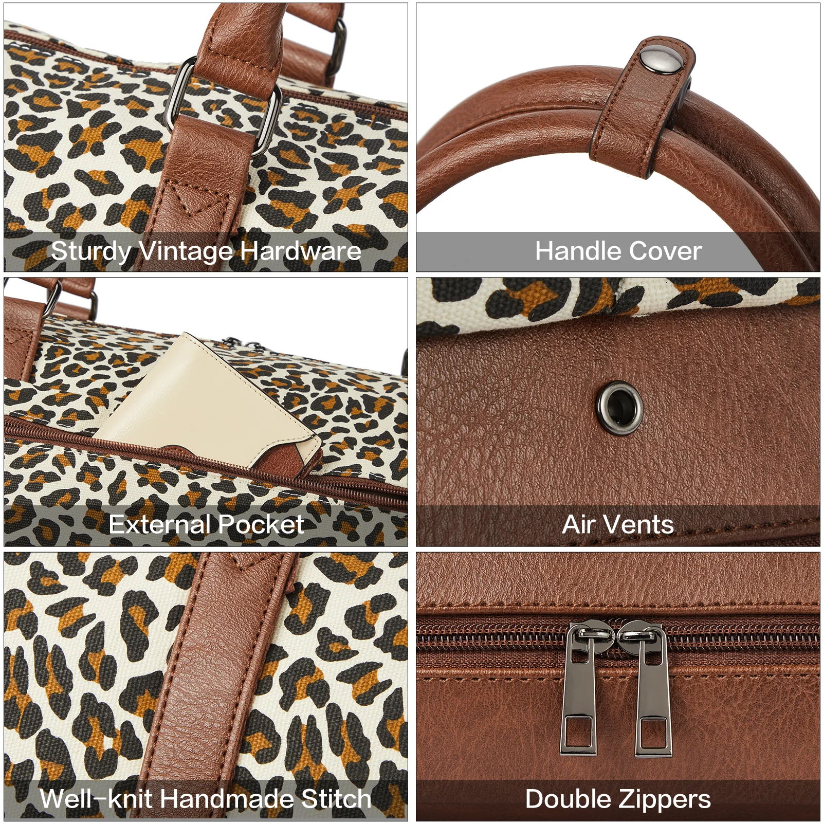 Zenobe Canvas Weekender Bag for Women - Image 36