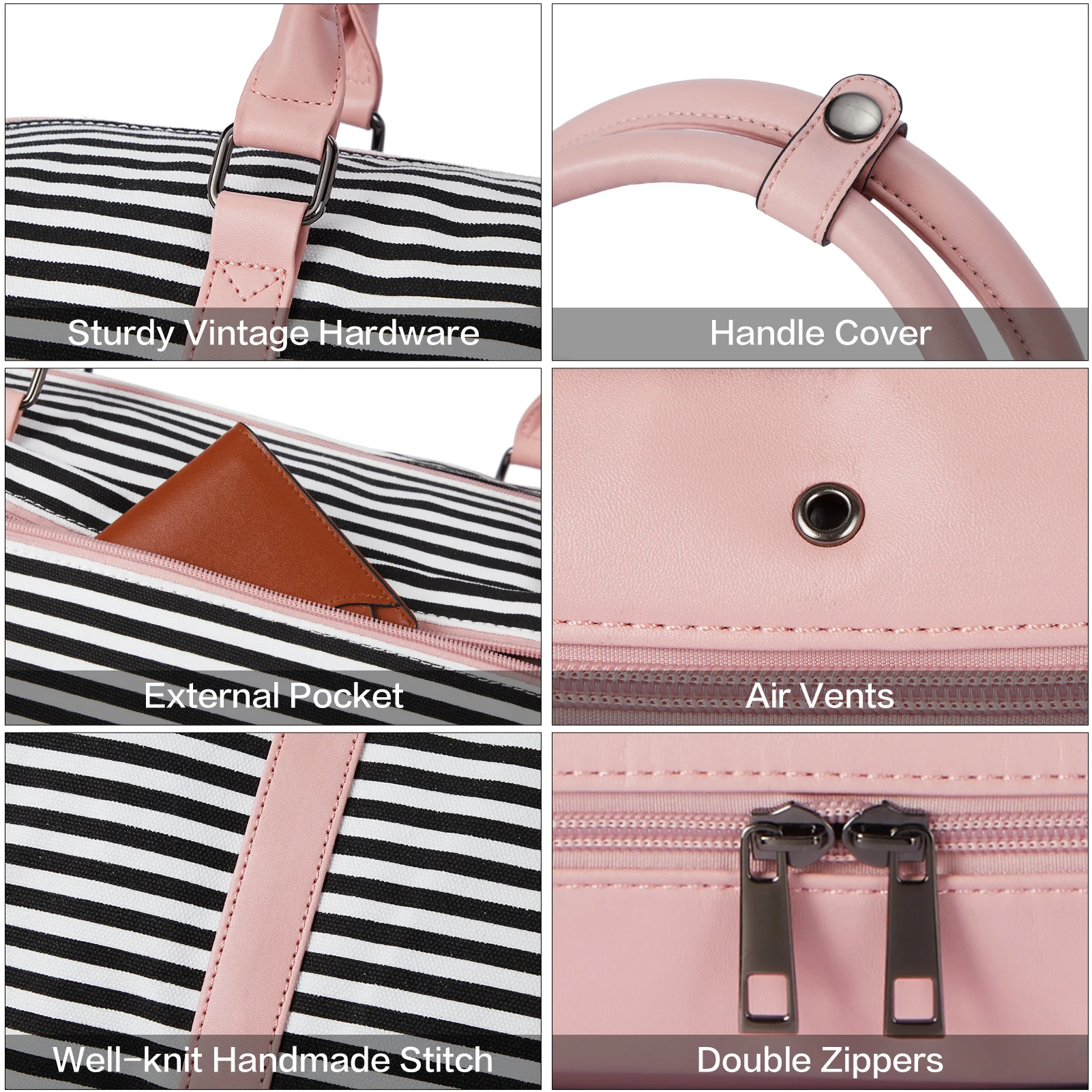 Zenobe Canvas Weekender Bag for Women - Image 42