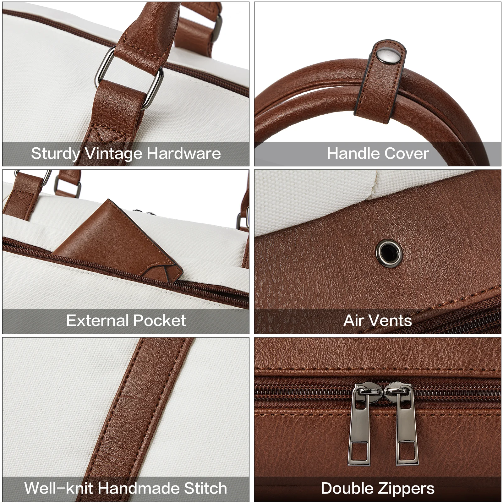 Zenobe Canvas Weekender Bag for Women - Image 7