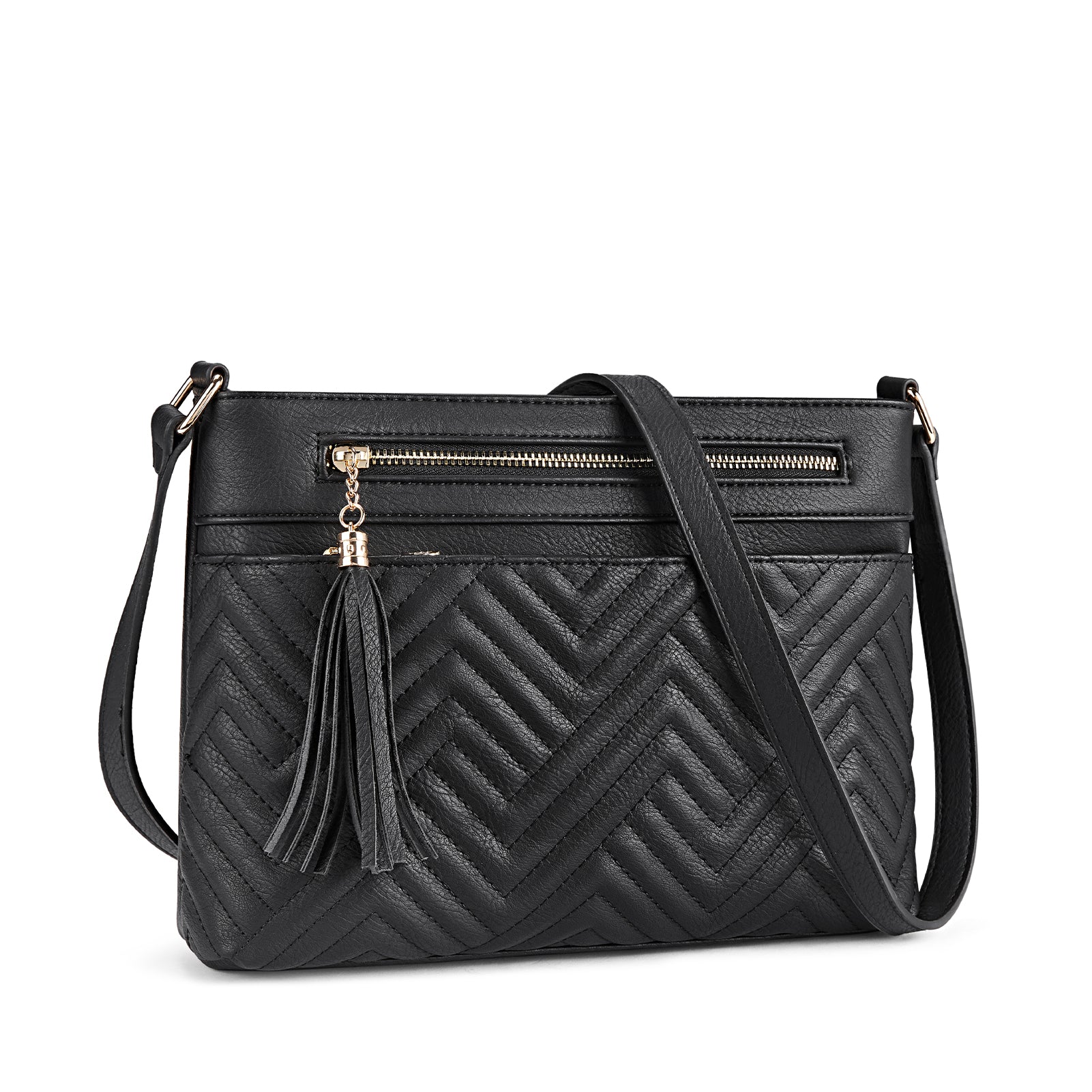 Nola Quilted Trendy Tassel Crossbody Shoulder Bag - Image 29