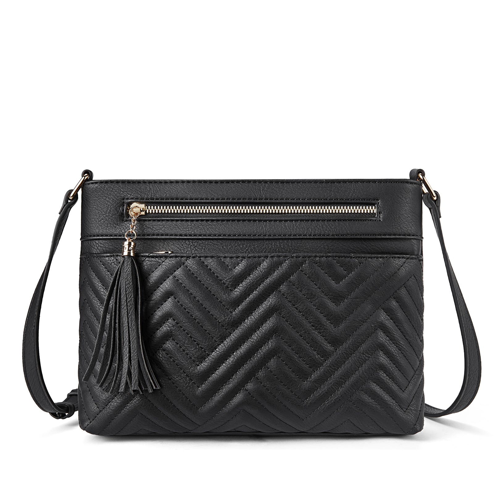 Nola Quilted Trendy Tassel Crossbody Shoulder Bag - Image 31