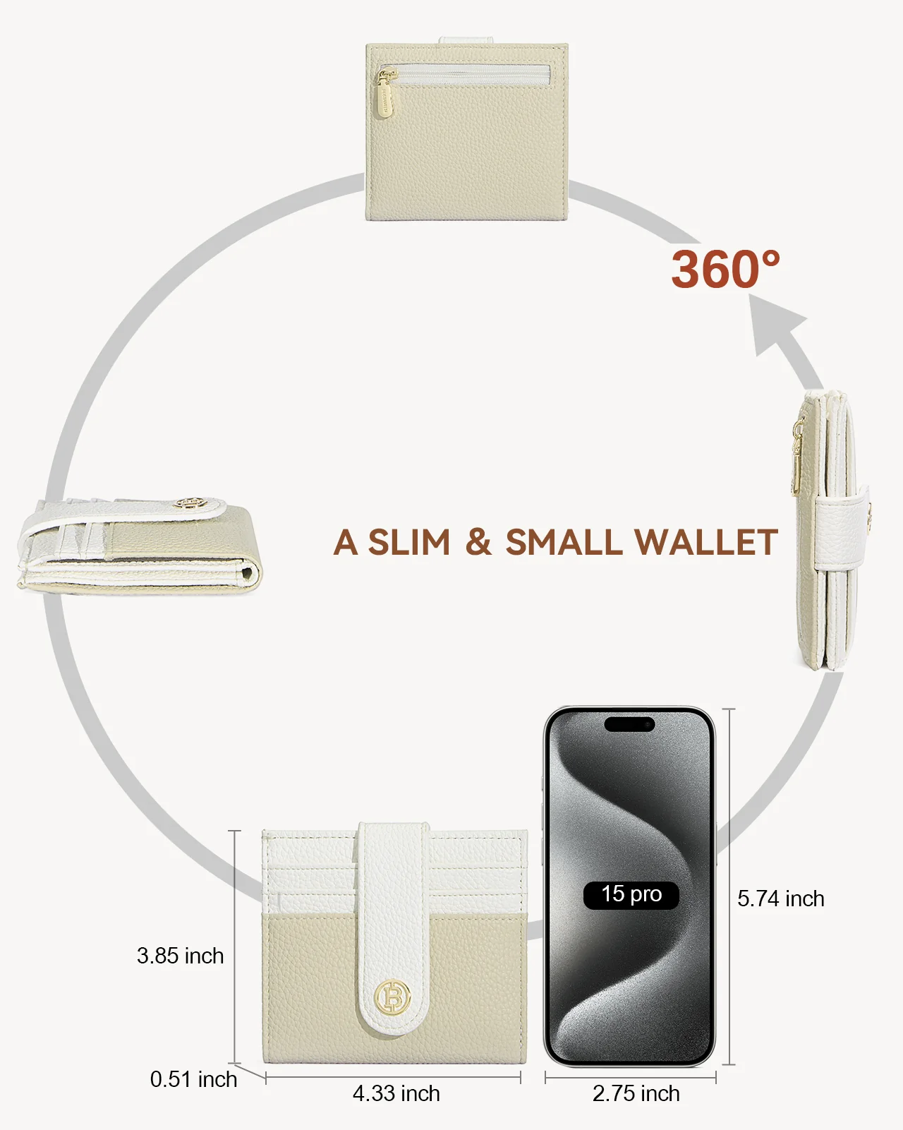 Lomy Slim Bifold Wallet – RFID Card Holder with Double Snap Closure - Image 42