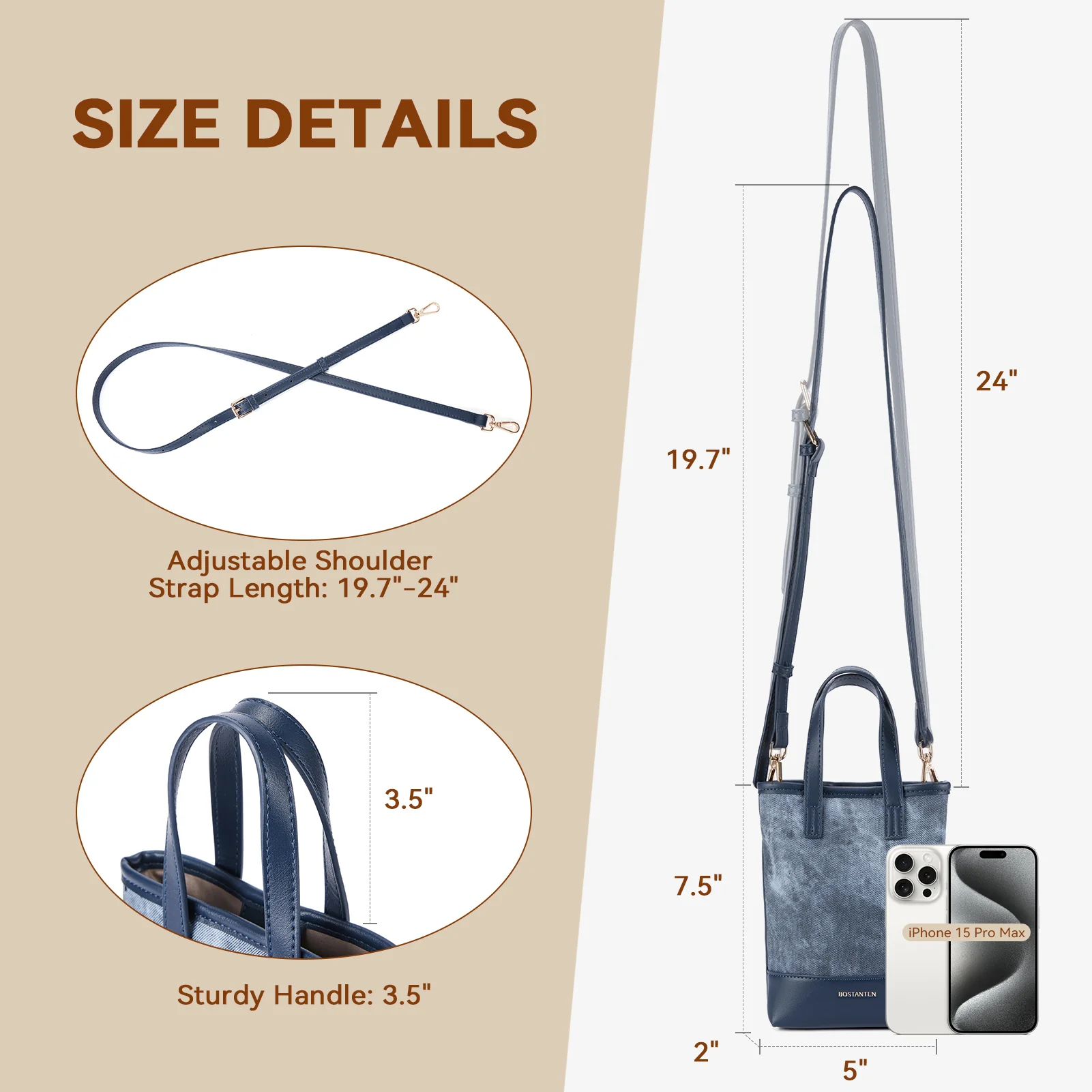 Evelyn Trendy Phone Crossbody Bag - Built in Card Slots - Image 34