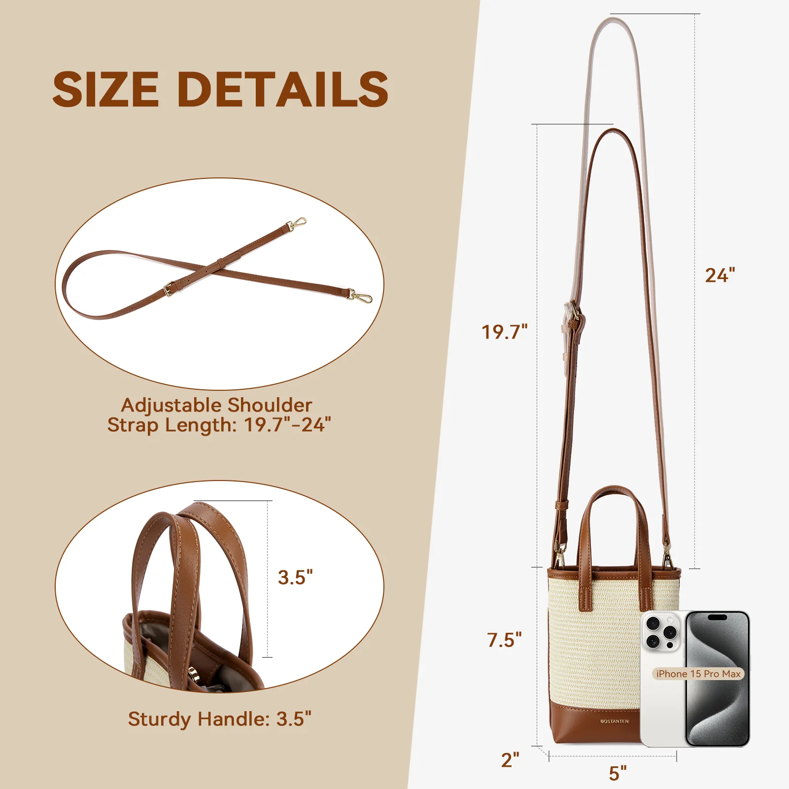 Evelyn Trendy Phone Crossbody Bag - Built in Card Slots - Image 12