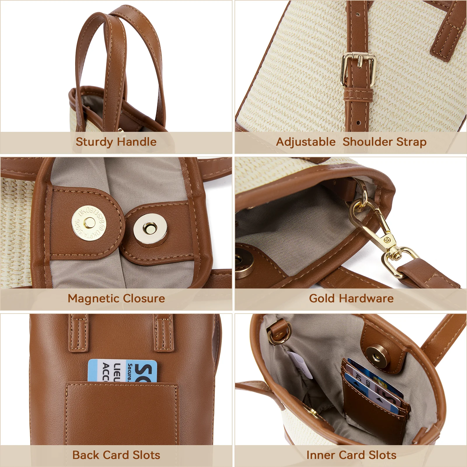 Evelyn Trendy Phone Crossbody Bag - Built in Card Slots - Image 13