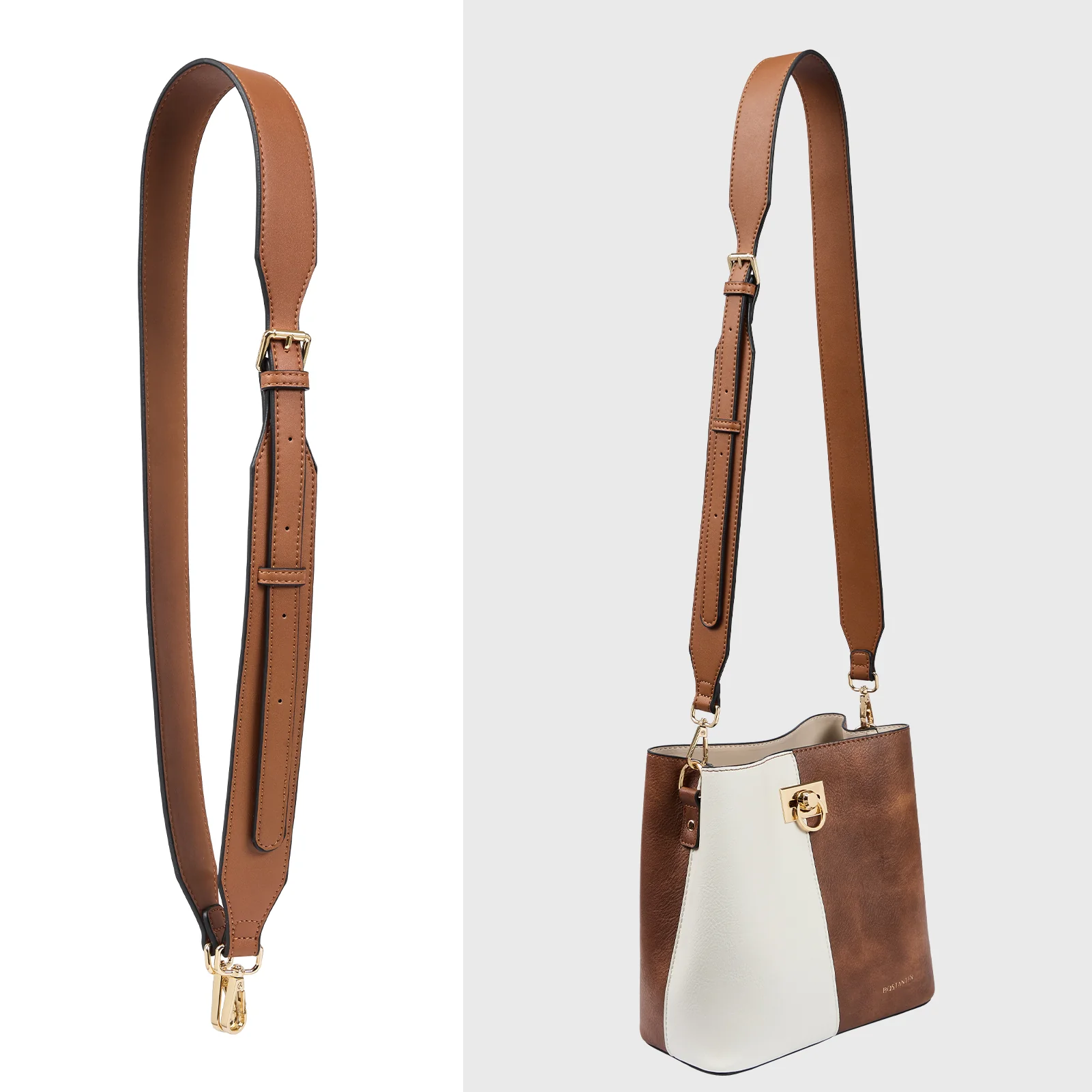 Extra Wide Leather Strap - More Comfortable - Image 3