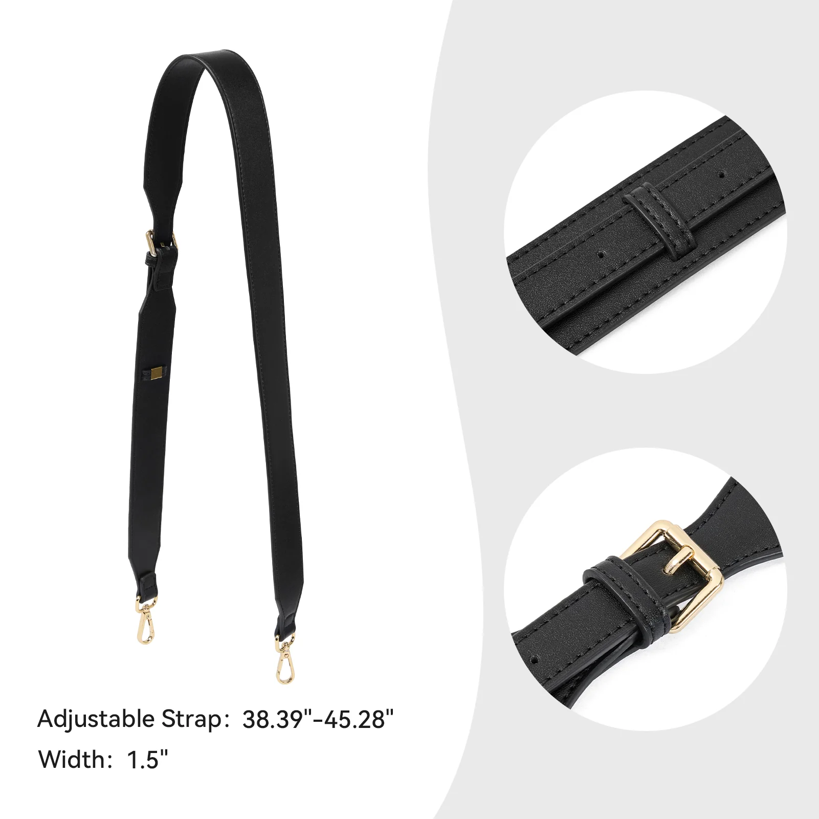 Extra Wide Leather Strap - More Comfortable - Image 9