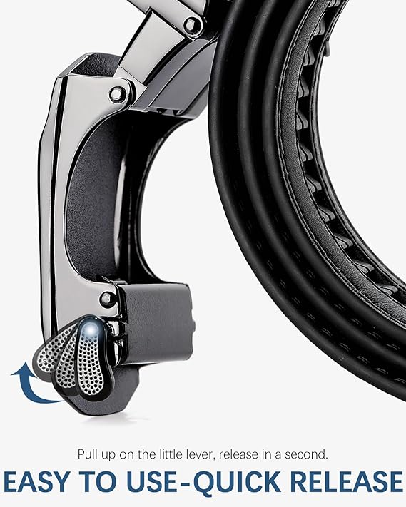 Bostanten Men's Ratchet Belt | Two-Pack Leather Belt - Image 5