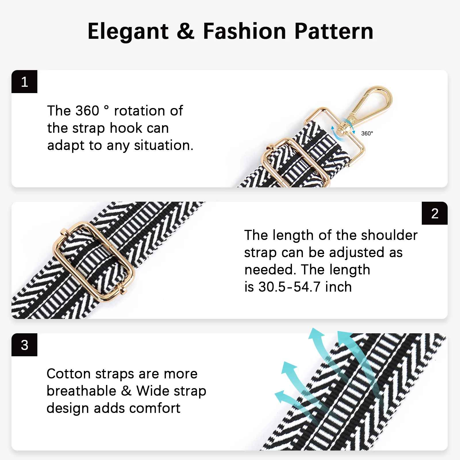 Fashionable and Detachable Wide Shoulder Strap - Image 11