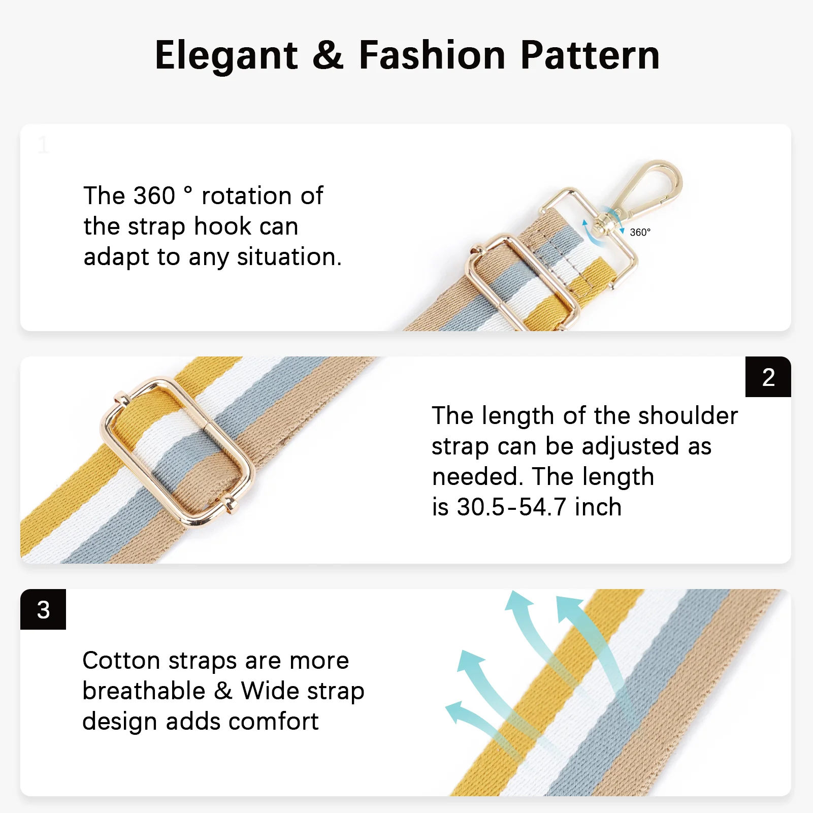 Fashionable and Detachable Wide Shoulder Strap - Image 19