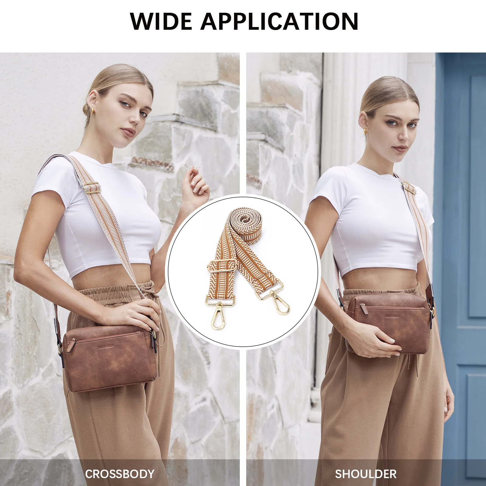 Fashionable and Detachable Wide Shoulder Strap - Image 2