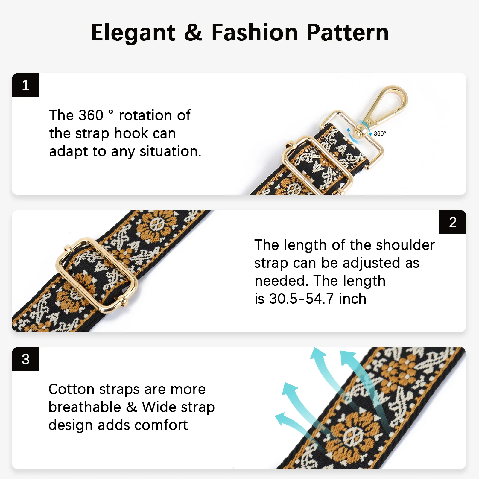 Fashionable and Detachable Wide Shoulder Strap - Image 27