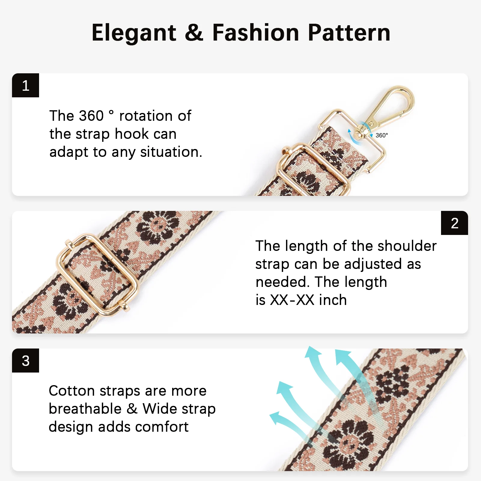 Fashionable and Detachable Wide Shoulder Strap - Image 35