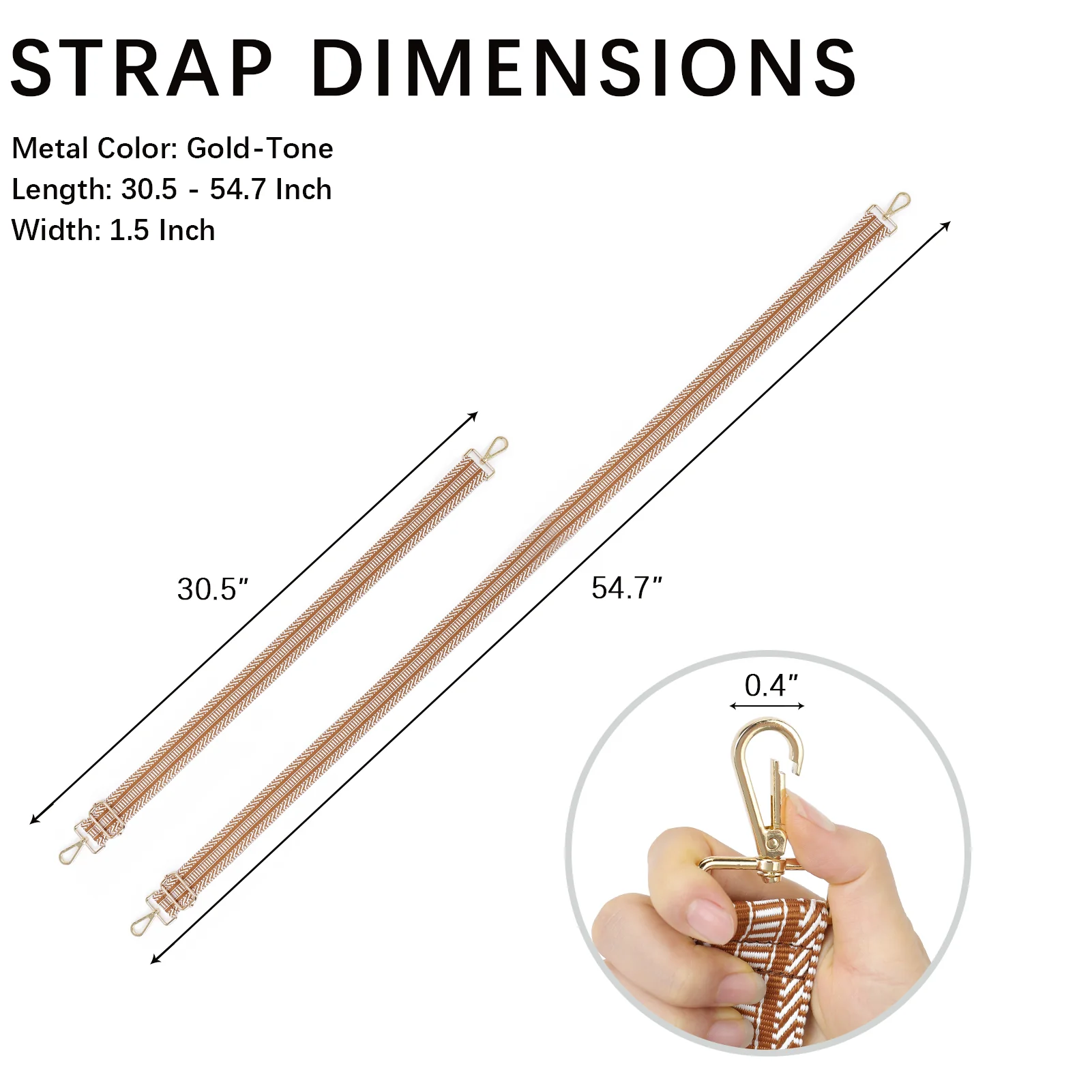 Fashionable and Detachable Wide Shoulder Strap - Image 4