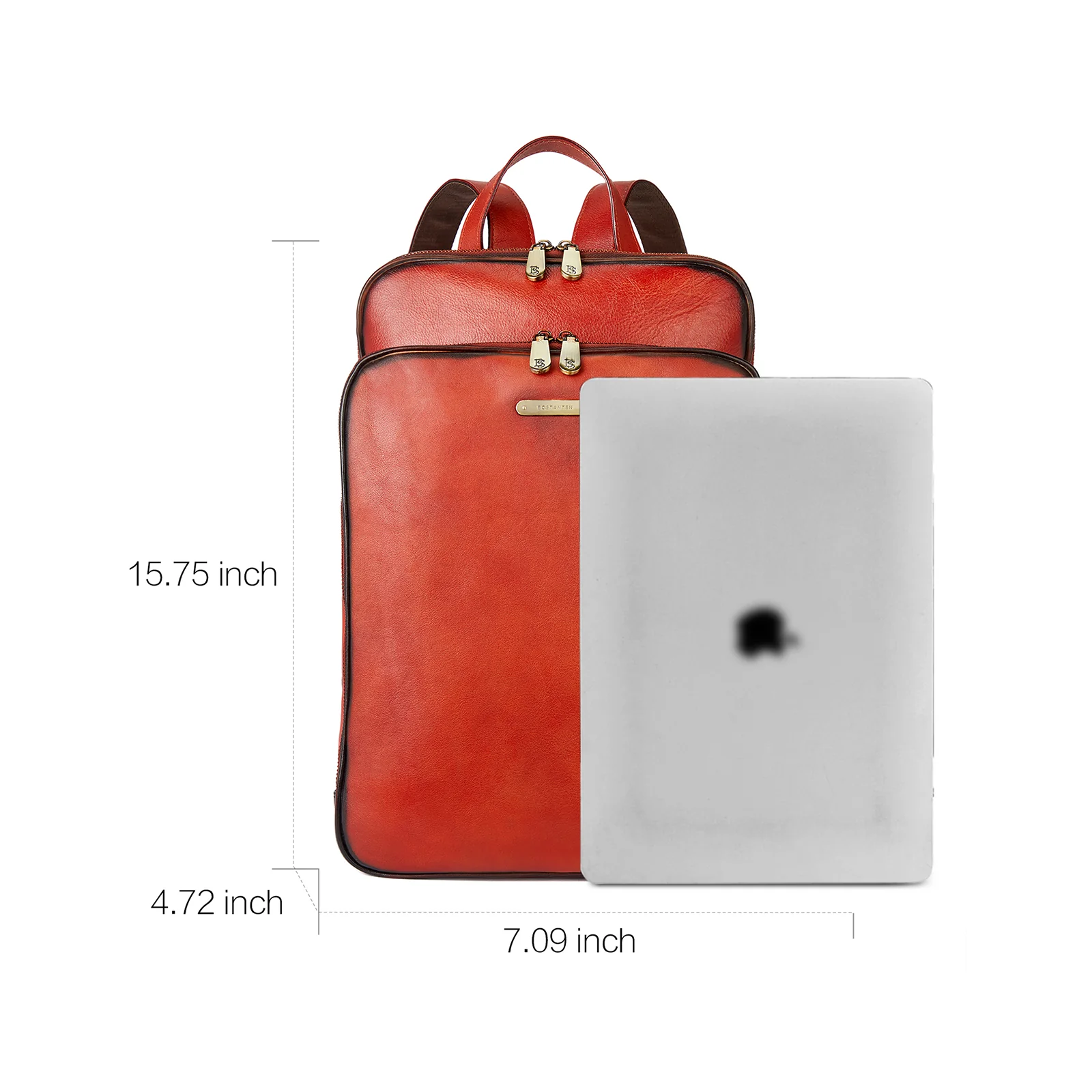 Frida Laptop BagsFor Women 15.6 Inch  — Red Backpack - Image 3