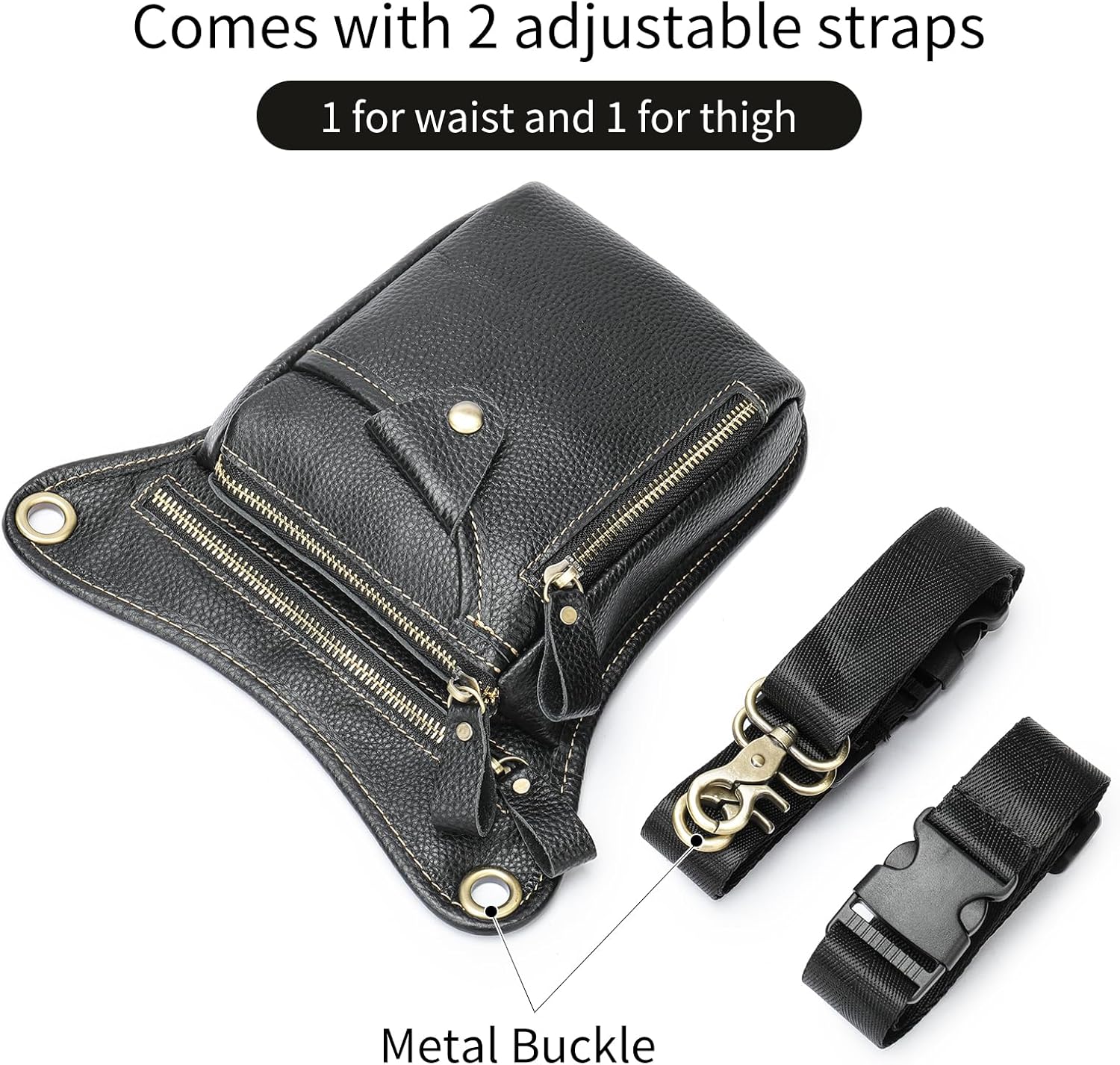 Genuine Leather Belt Bag - Image 7