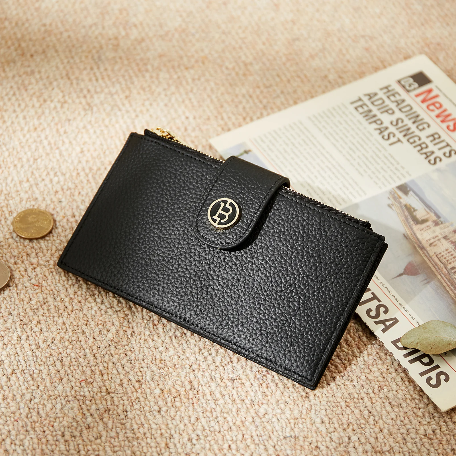 Lomy Leather Slim Wallet — Bifold Purse - Image 10